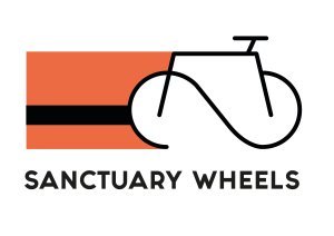 Sanctuary Wheels logo showing stylised bicycle
