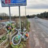 Ghost bike at Oxford Parkway marks the death of a young woman cyclist