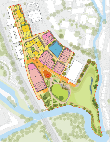 Map of Oxpens proposed development