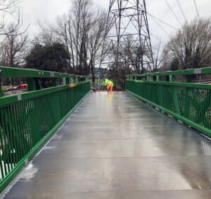 New bridge over Bulstake Stream, on Willow Walk
